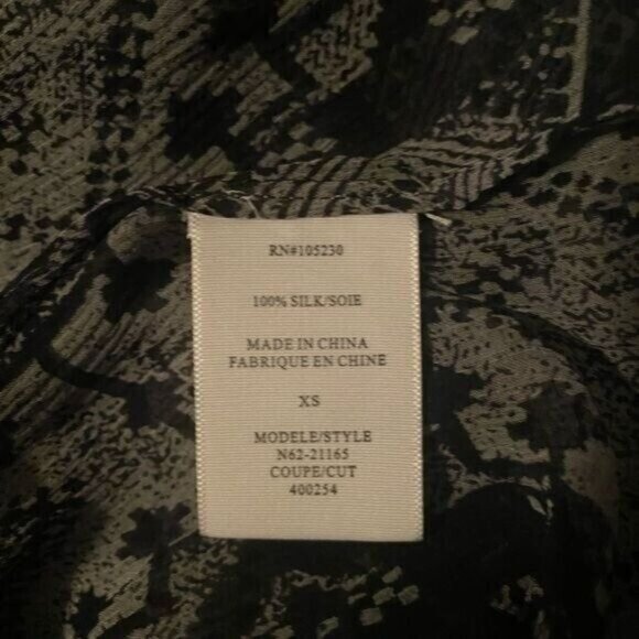 Anthropologie Joie Womens Silk Blouse Sheer‎ XSmall Fairy Grunge Whimsigoth - Picture 5 of 6